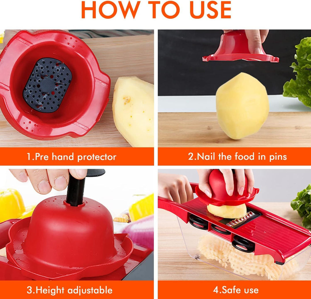 High Quality 10 In 1 Mandoline Vegetable Cutter