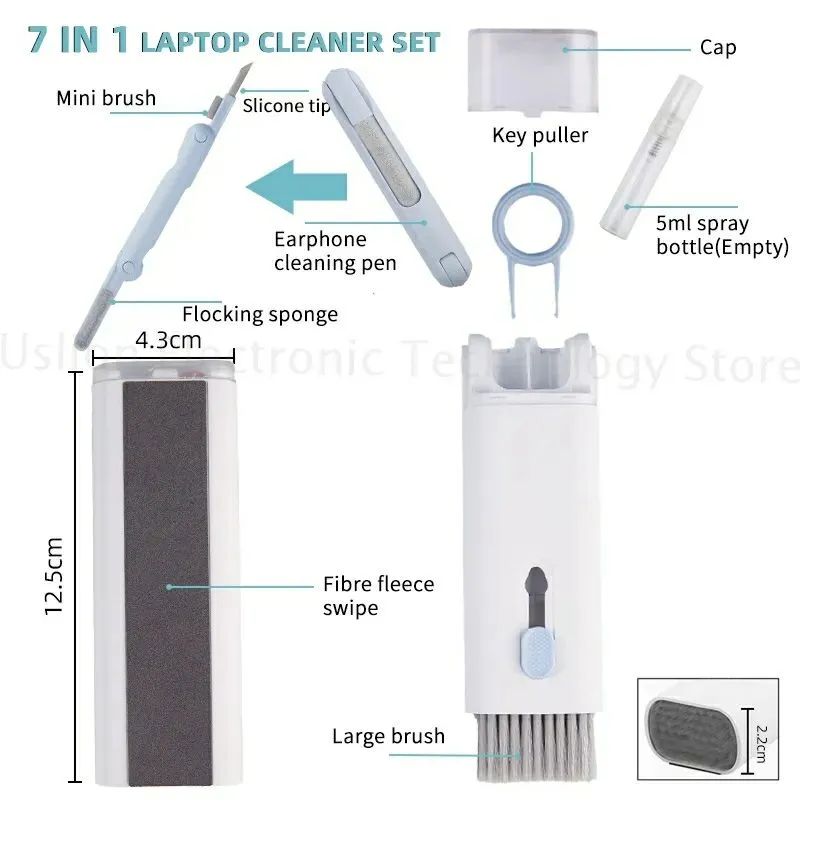 5 In 1 Keyboard & Earbuds  Cleaning Kit