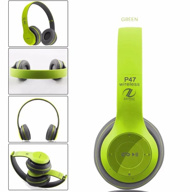 P47 Wireless Foldable Bluetooth Headphones